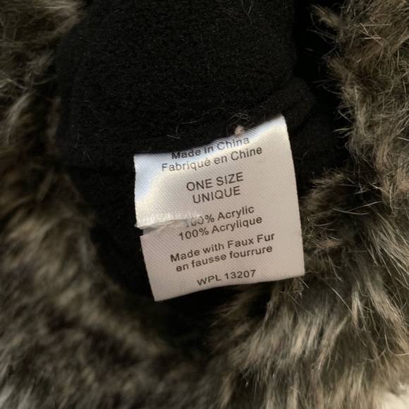 Snow hat with faux fur trim- Urban chic - Picture 5 of 6